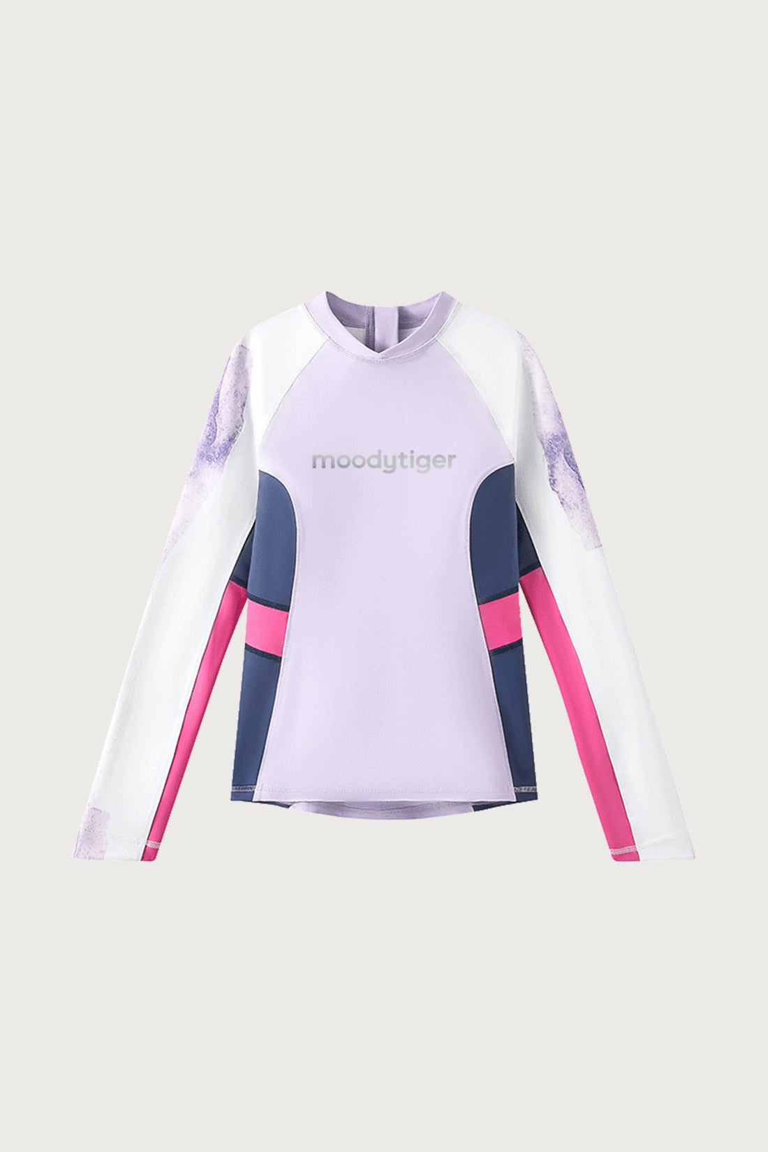 Waverider Long Sleeve Rashguard **Waves trace Purple**