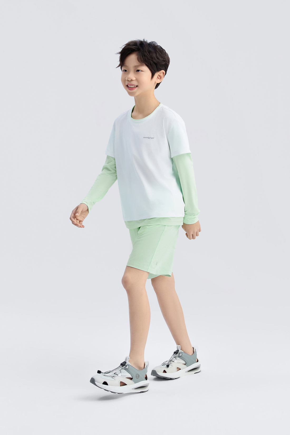 2-in-1 Long Sleeves Tee **Cloud Dancer**