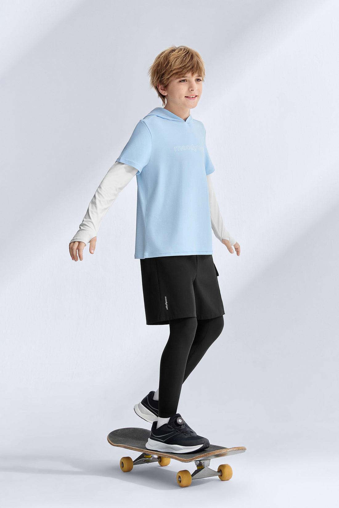 2-in-1 Long Sleeves Tee **Ice Water**