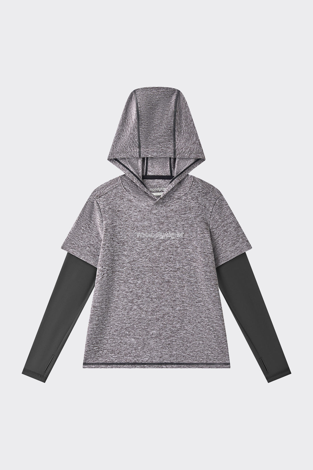 2-in-1 Long Sleeves Tee **Mocha**