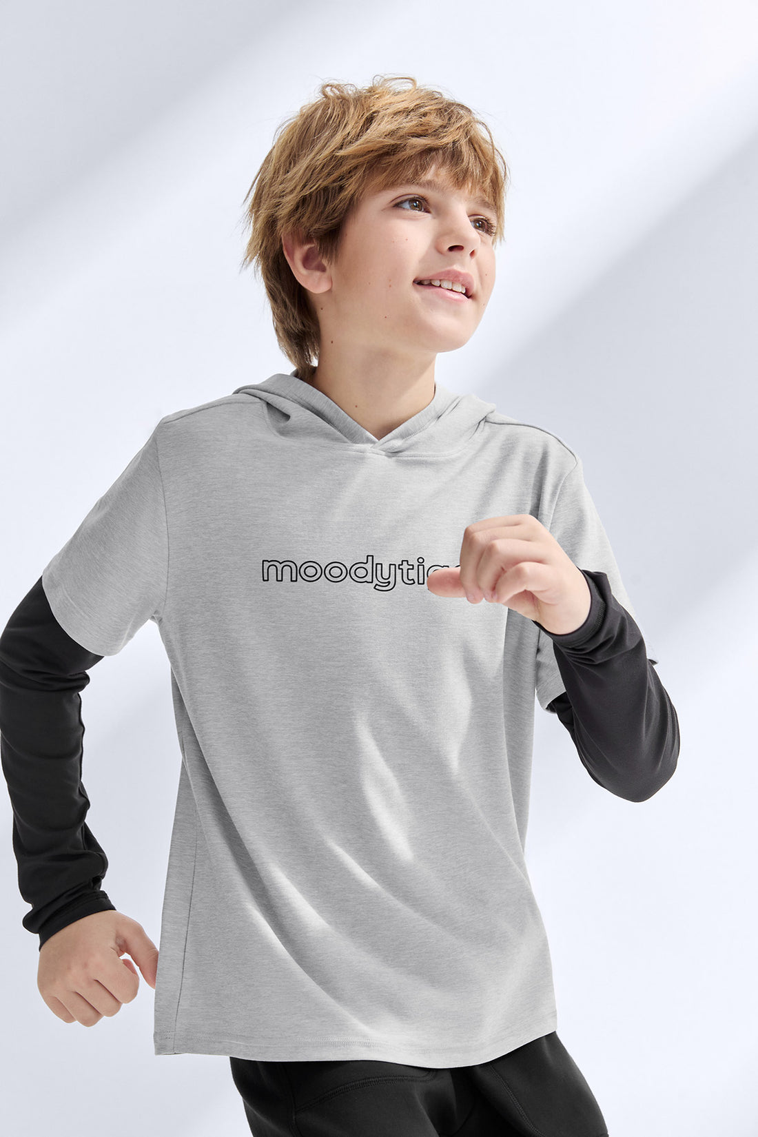 2-in-1 Long Sleeves Tee **Moon Grey**