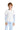 2-in-1 Long Sleeves Tee **White Blue **