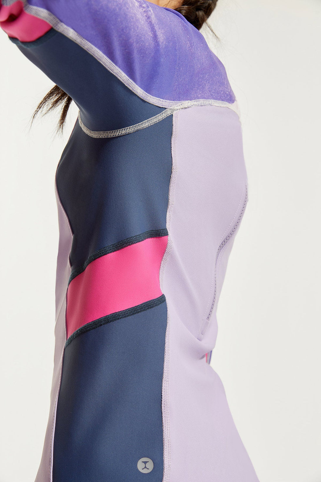 Waverider Long Sleeve Rashguard **Waves trace Purple**