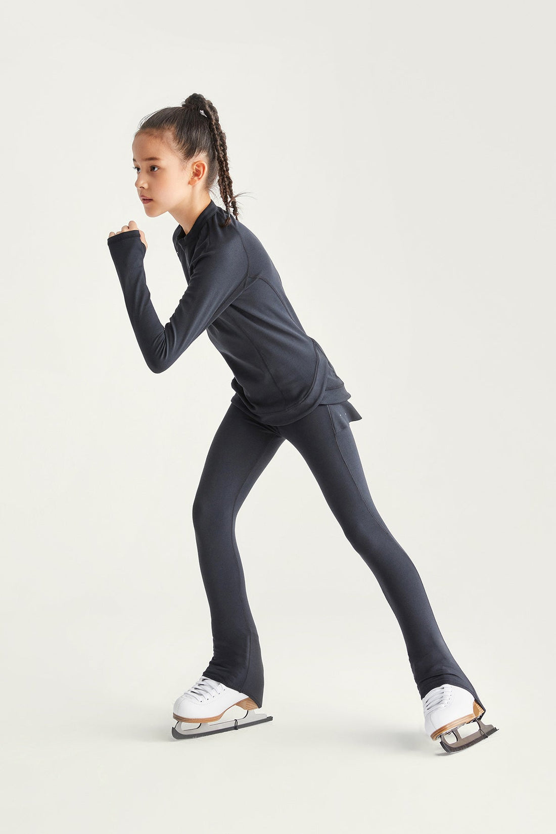 On Ice Skating Leggings **Black Beauty**