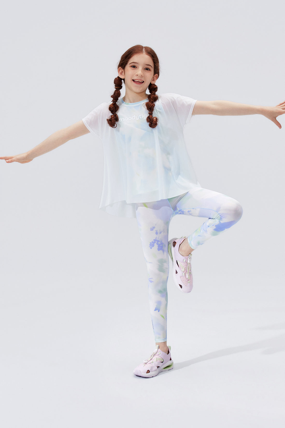 Cloudie Air Printed Leggings **Bloom Romance Blue**