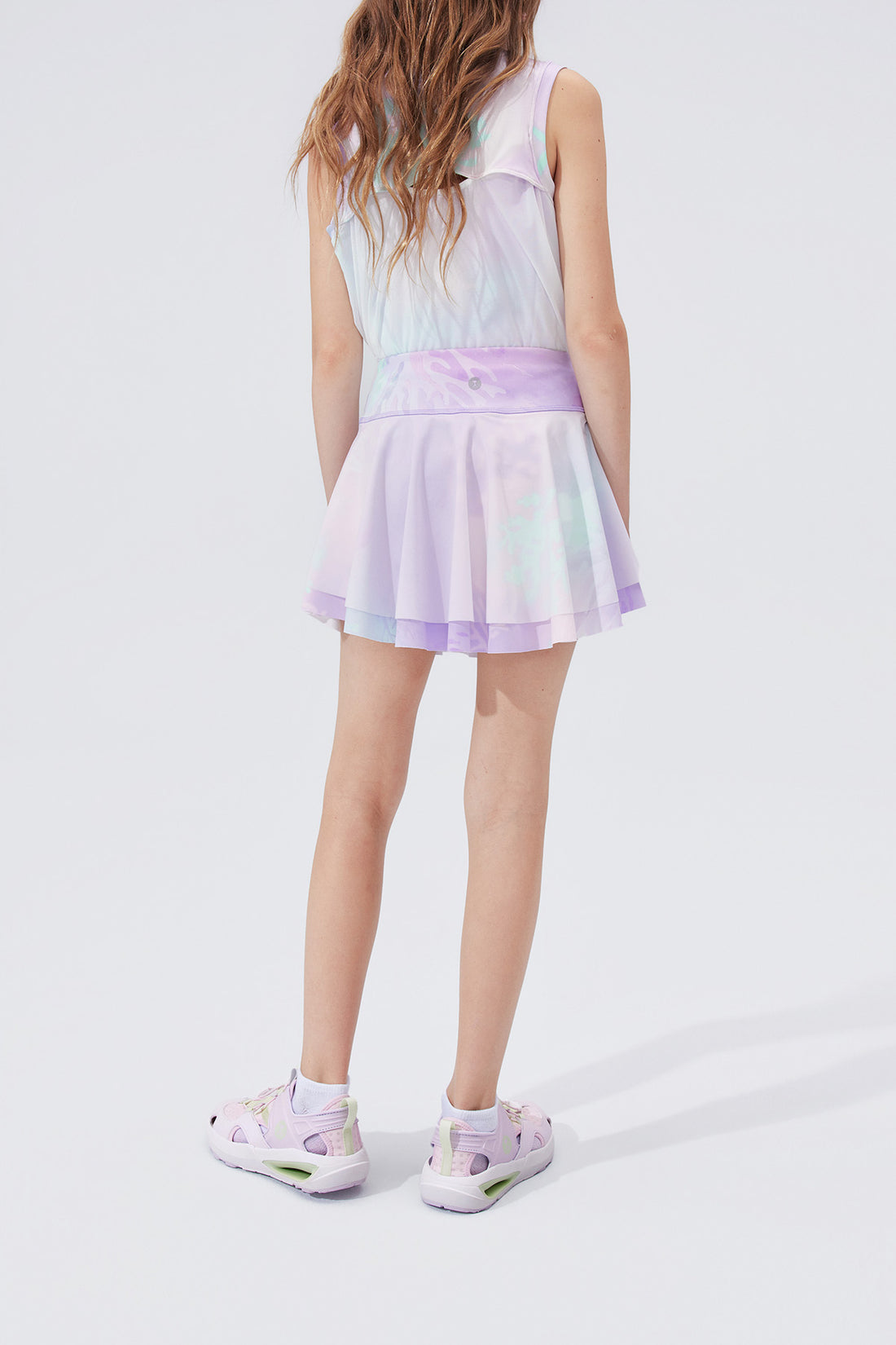 Fairy Printed Skirt **Color Coral Pink Purple**
