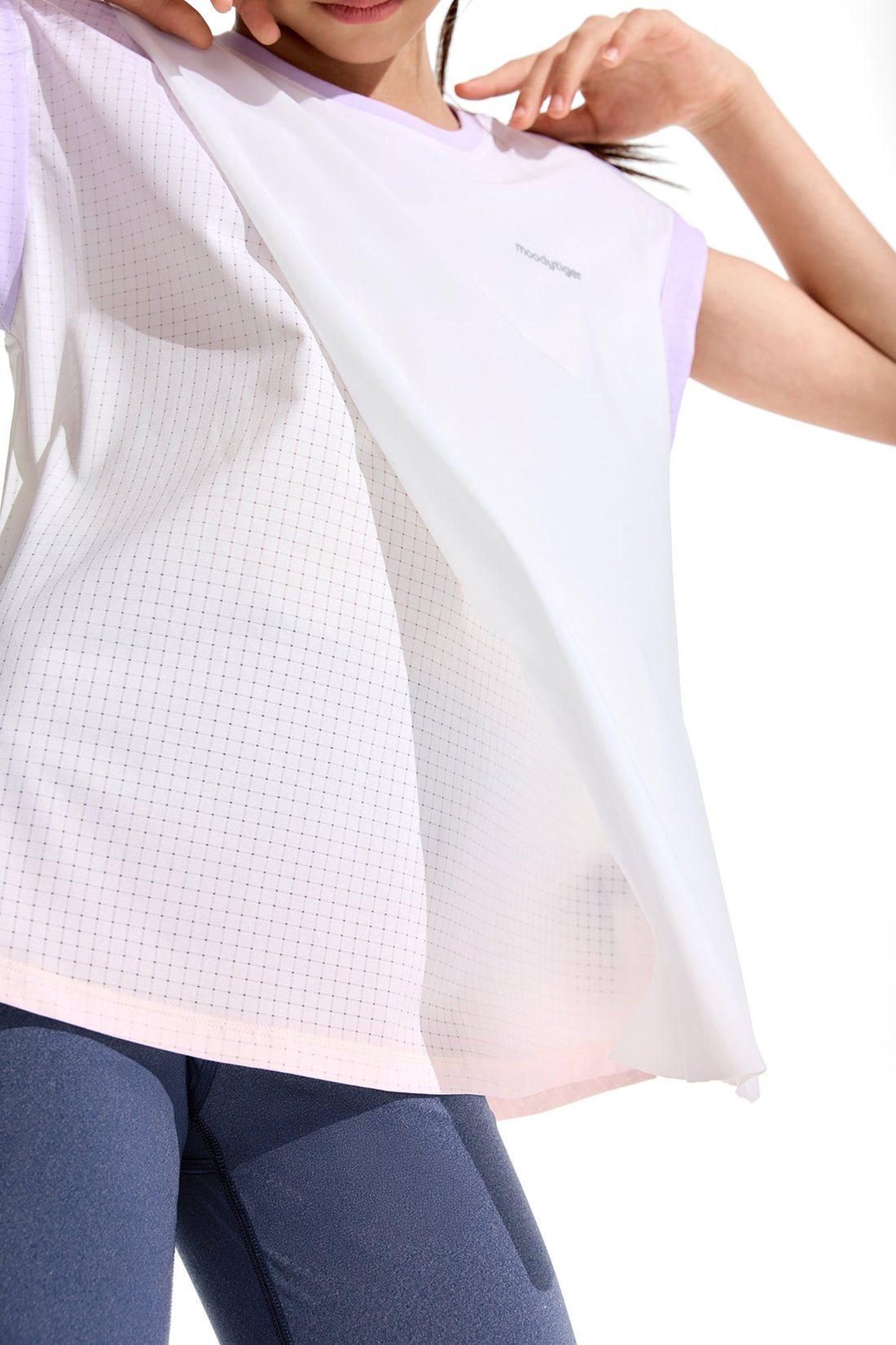 Air Supply 2 Layers Short Sleeve **Rose Quartz Purple**