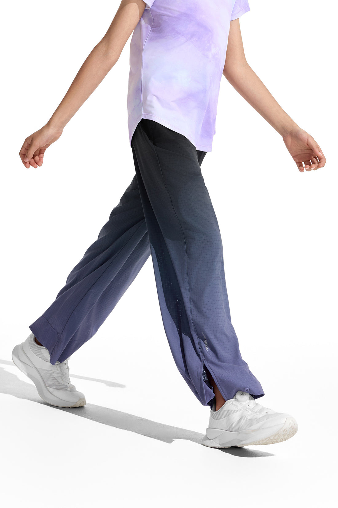 Air Supply Gradient Wide Leg Pants **Twilight Purple Black**