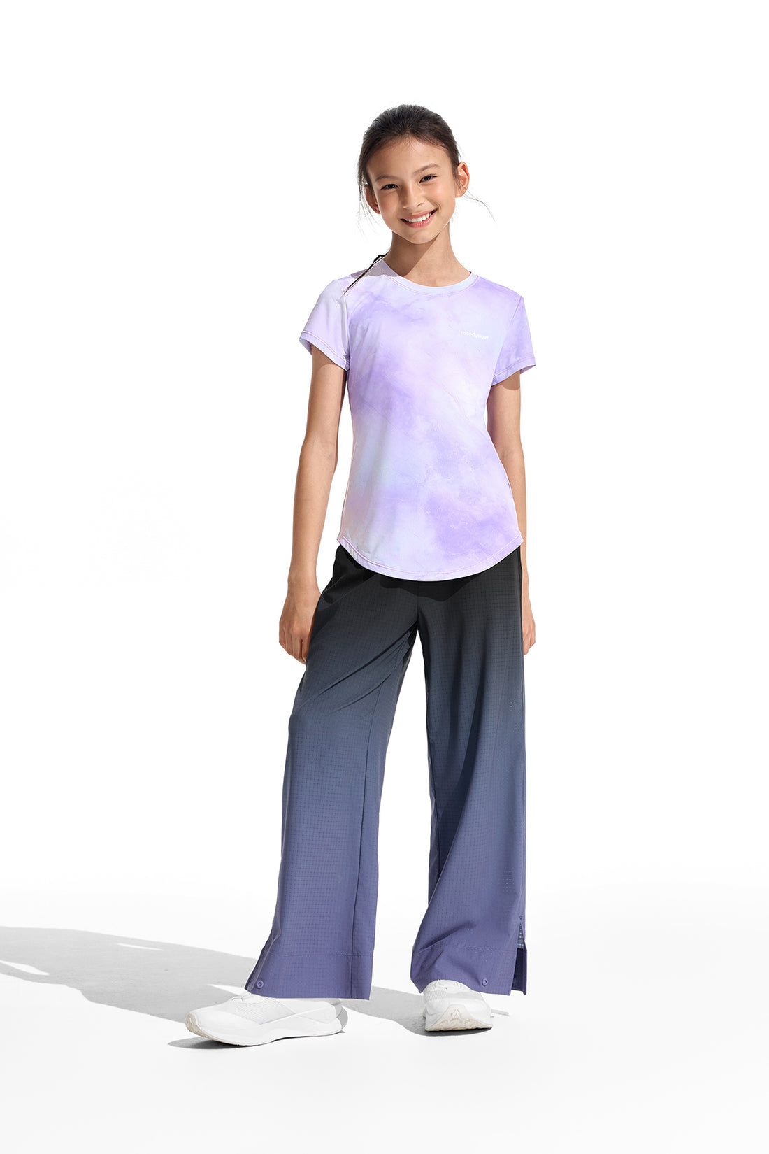 Air Supply Gradient Wide Leg Pants **Twilight Purple Black**