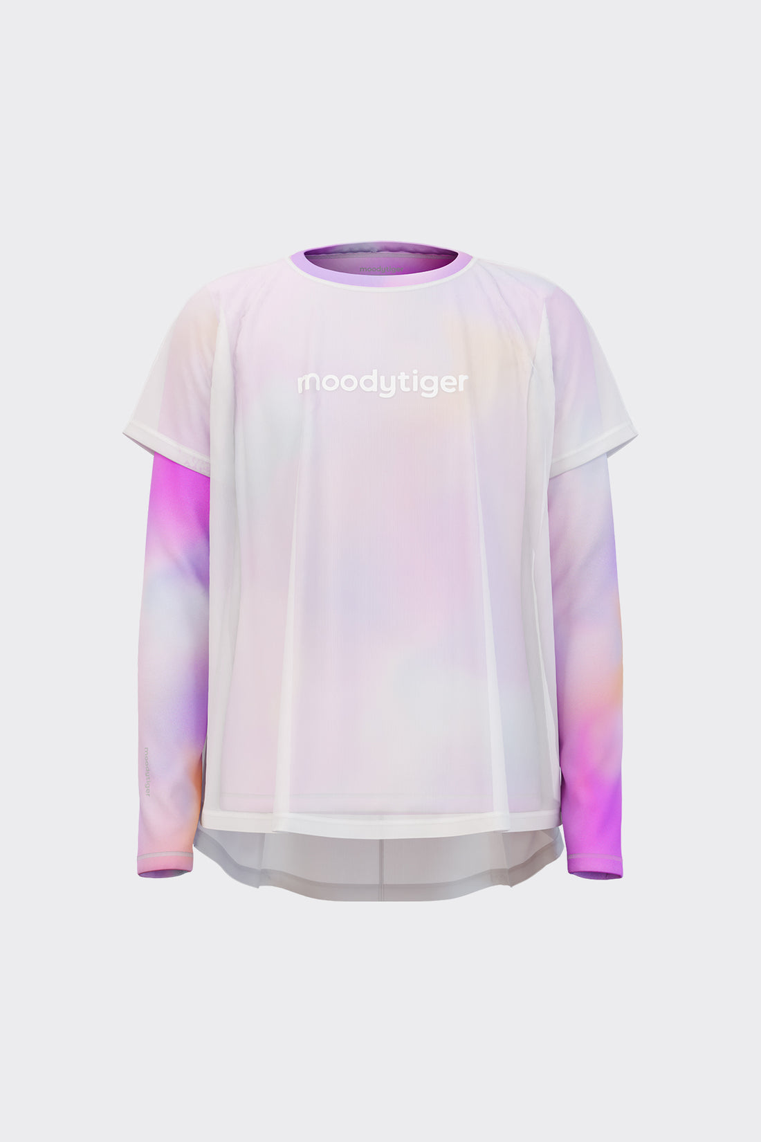 2-in-1 Light Weight Long Sleeve Tee **Lustrous Pink**