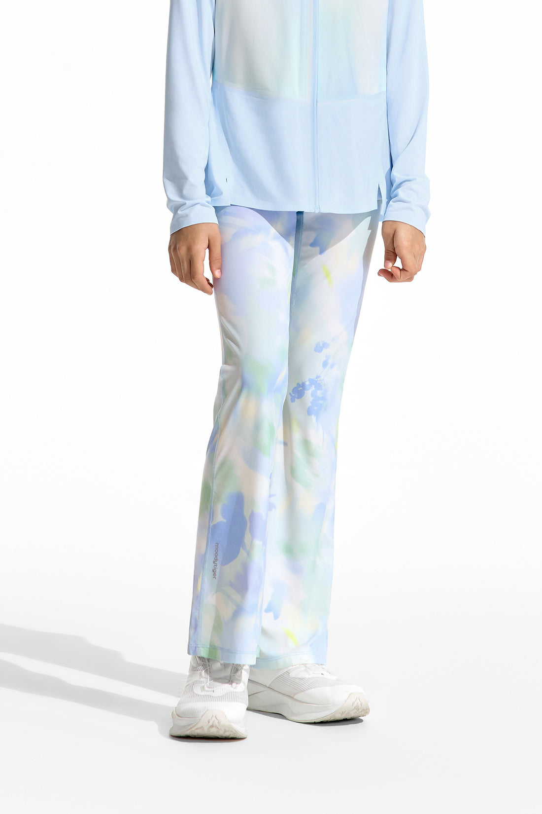 Cloudie Air Printed Bootcut Leggings **Bloom Romance Blue**