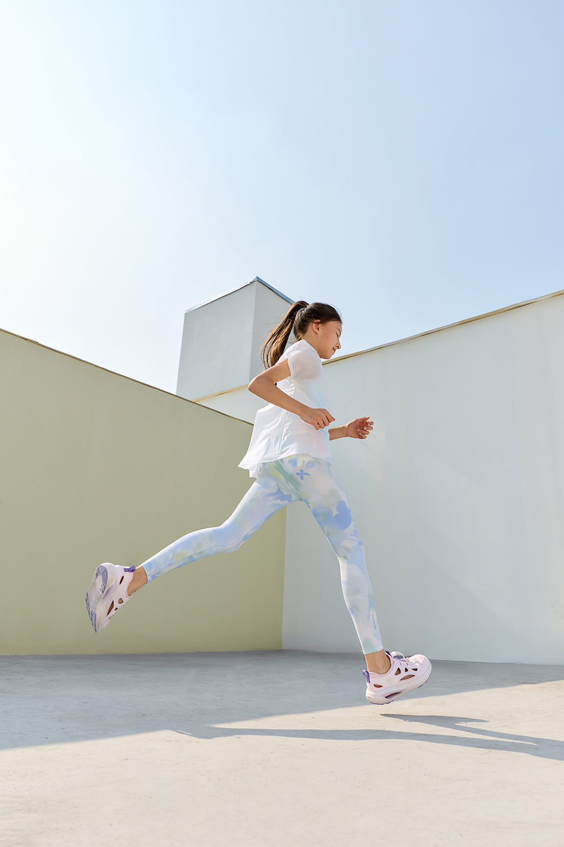 Cloudie Air Printed Leggings **Bloom Romance Blue**
