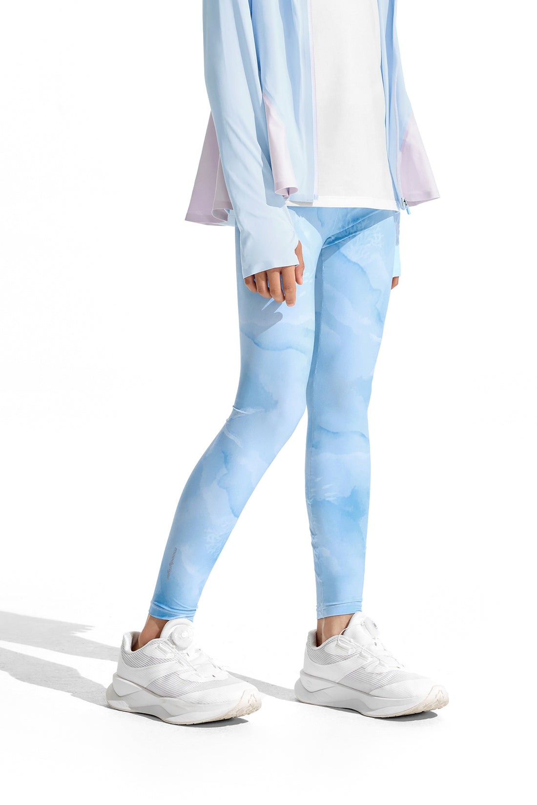 Cloudie Air Printed Leggings **Coral Realm Blue**
