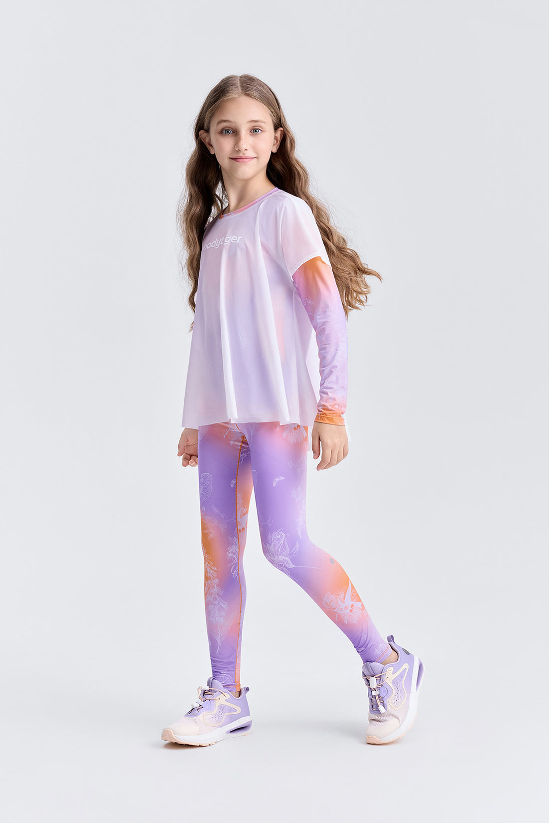 Cloudie Air Printed Leggings **Gradient Buzz Orange**