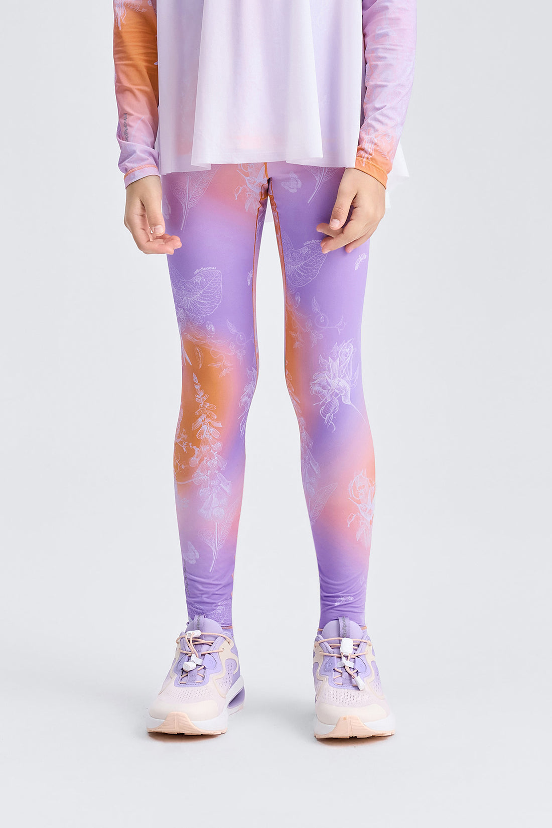 Cloudie Air Printed Leggings **Gradient Buzz Orange**