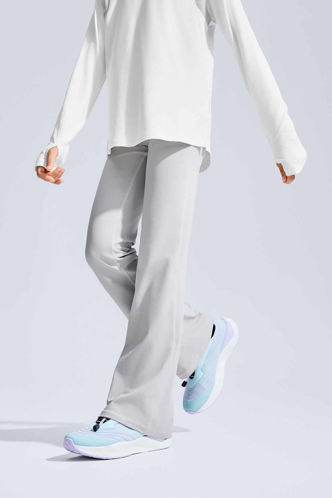 Cloudie Essential Bootcut Leggings  **Moon Grey**
