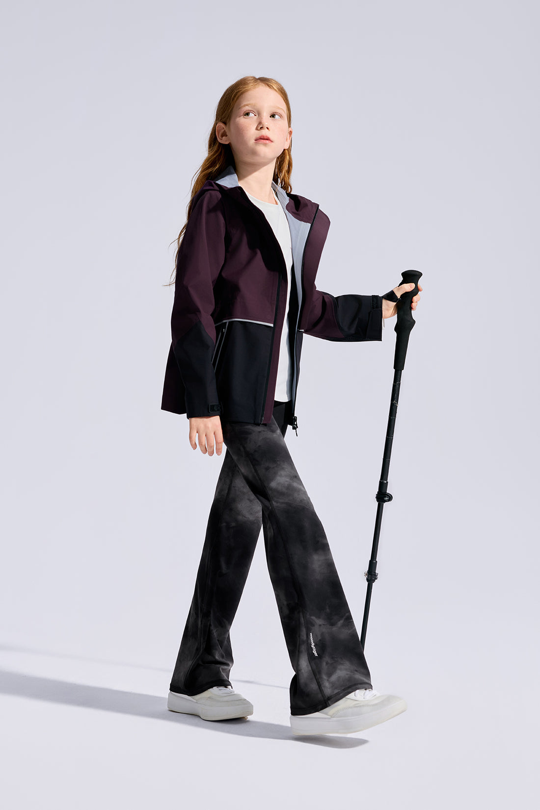 Cloudie Essential Printed Bootcut Leggings **Variegated Black**