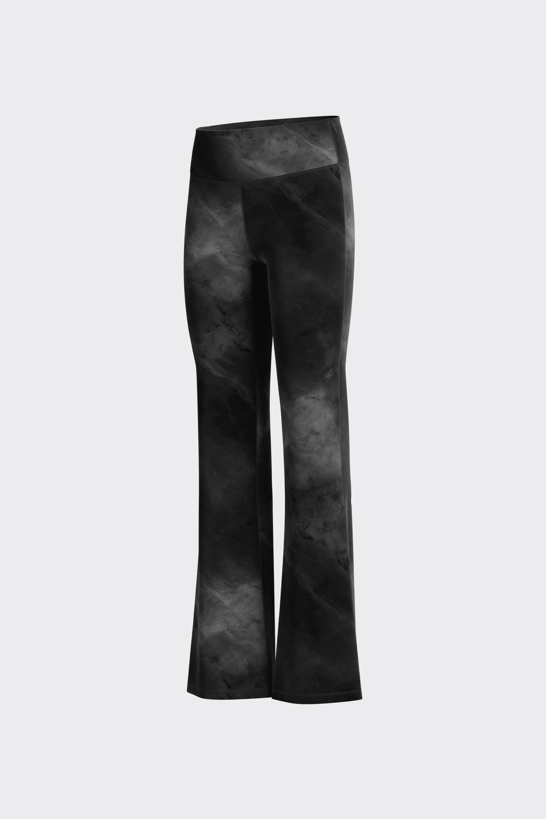 Cloudie Essential Printed Bootcut Leggings **Variegated Black**