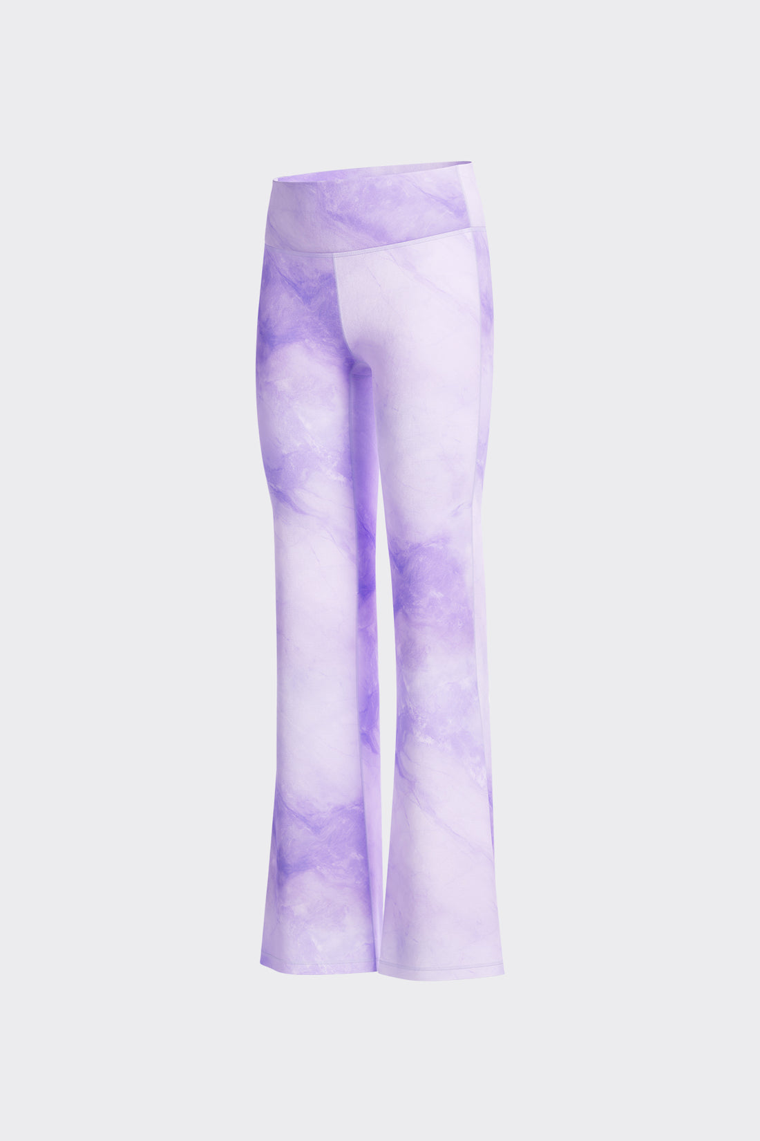 Cloudie Essential Printed Bootcut Leggings **Variegated Purple**