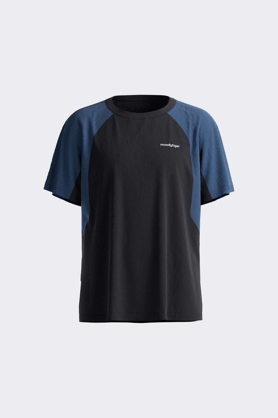 Colour Blocking Short Sleeve **Charcoal Black**