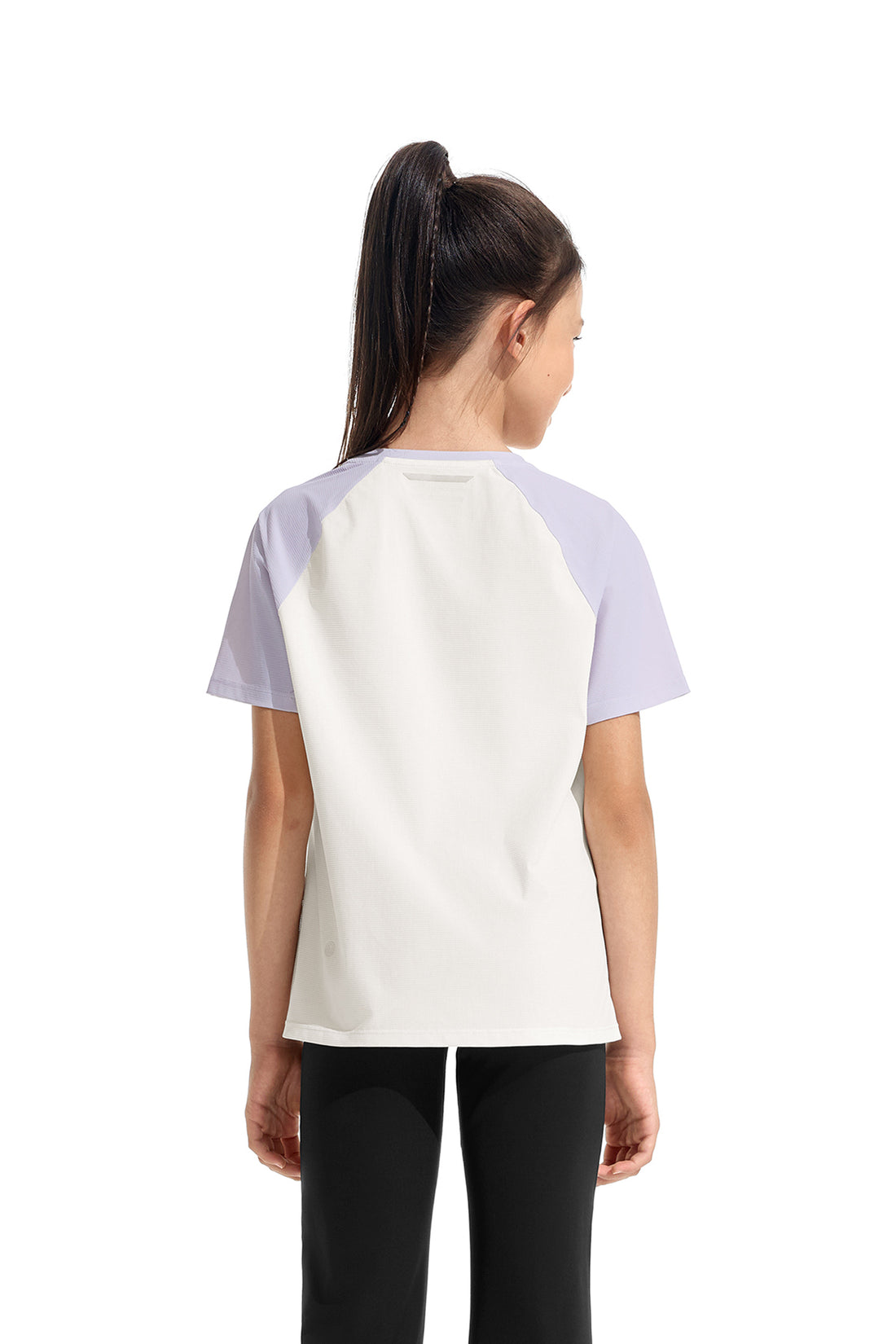 Colour Blocking Short Sleeve Tee **Cloud Dancer**