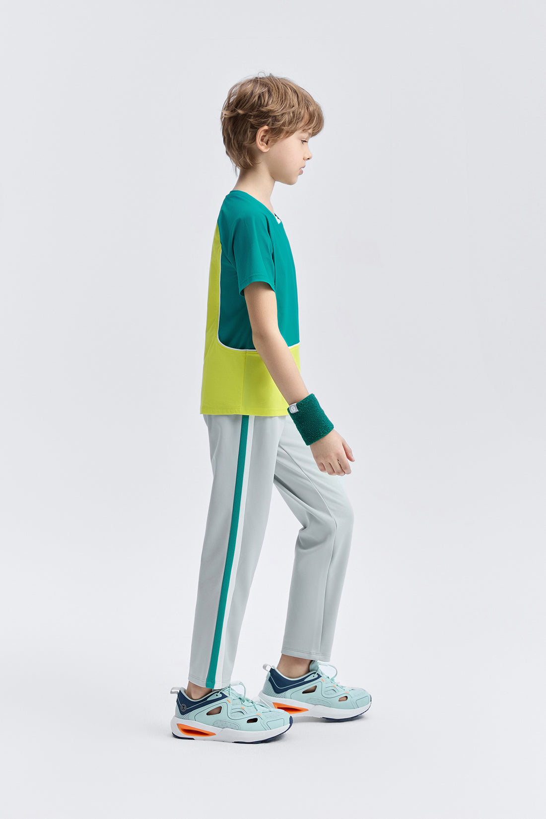 Colour Blocking Short Sleeves **Cerulean**