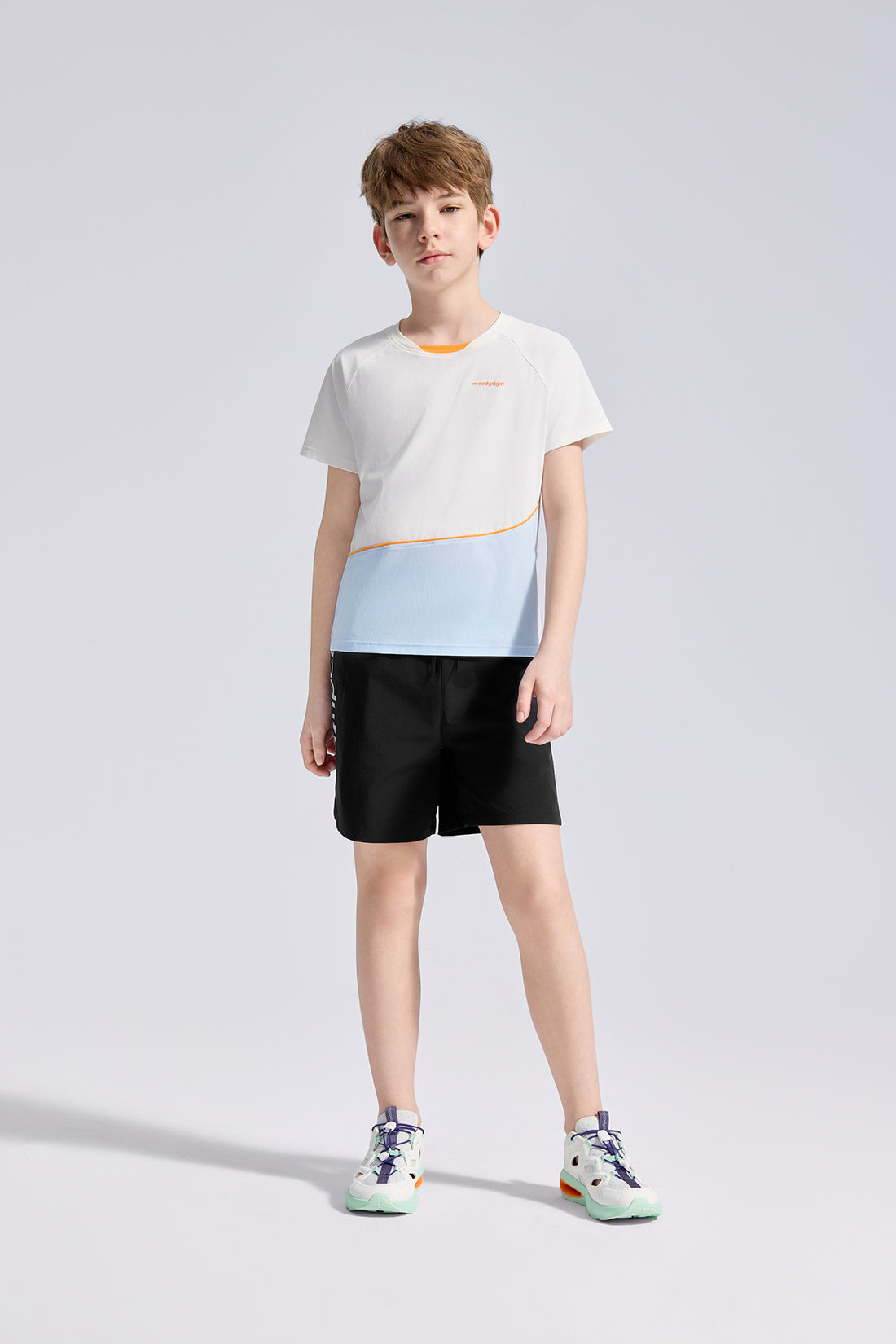 Colour Blocking Short Sleeves **Cloud Dancer**