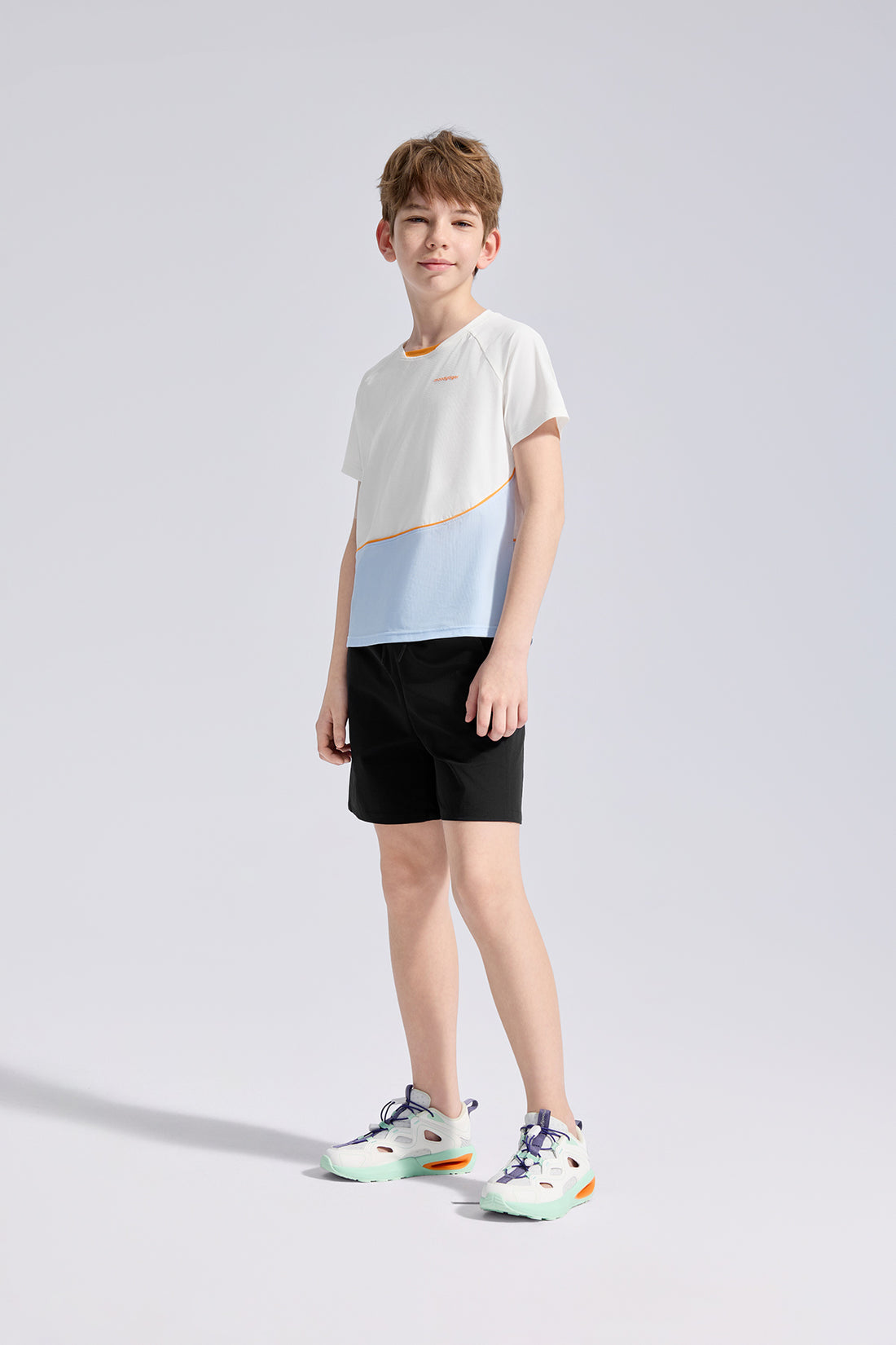 Colour Blocking Short Sleeves **Cloud Dancer**