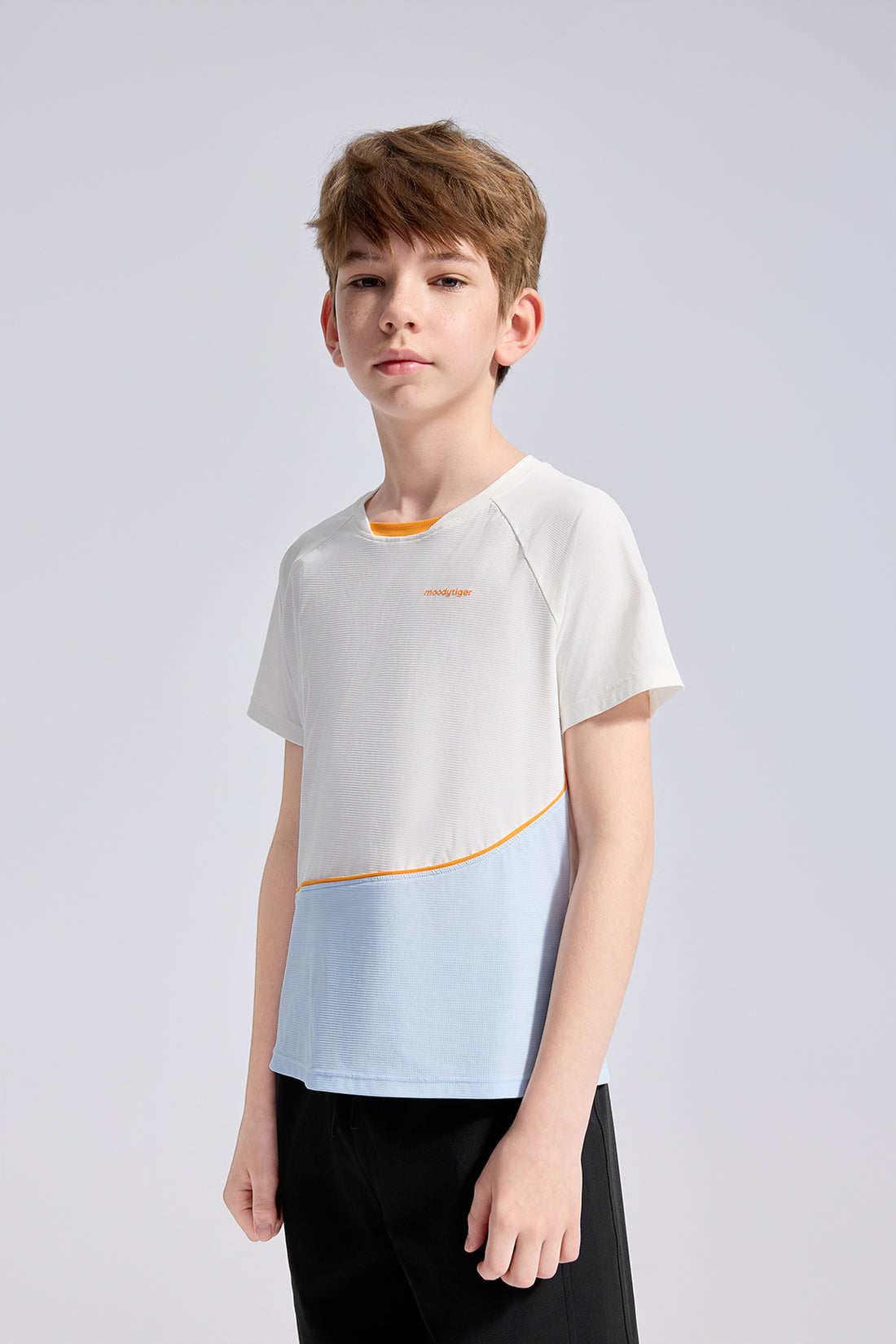 Colour Blocking Short Sleeves **Cloud Dancer**
