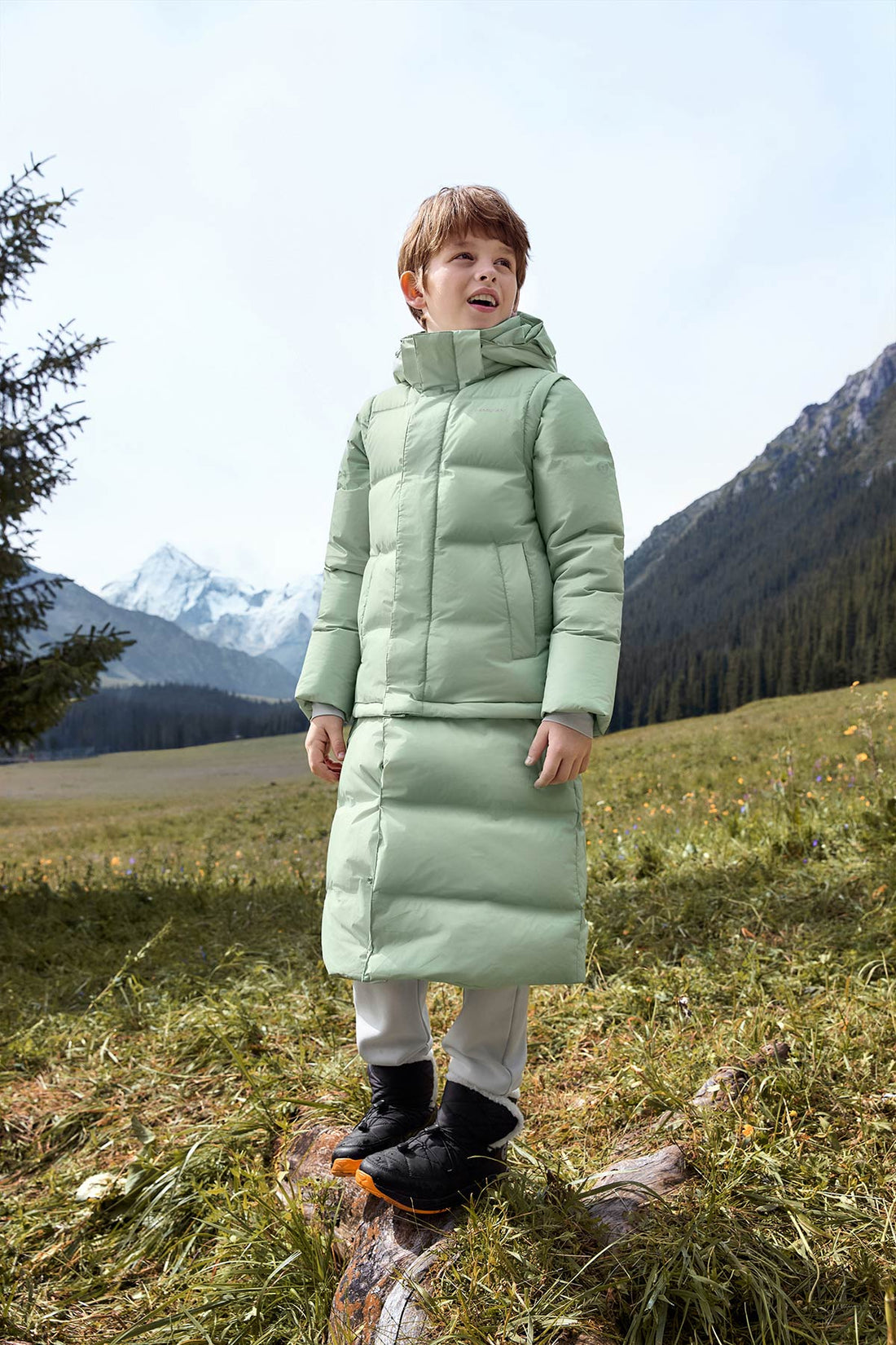 Convertible Down Jacket **Sage**