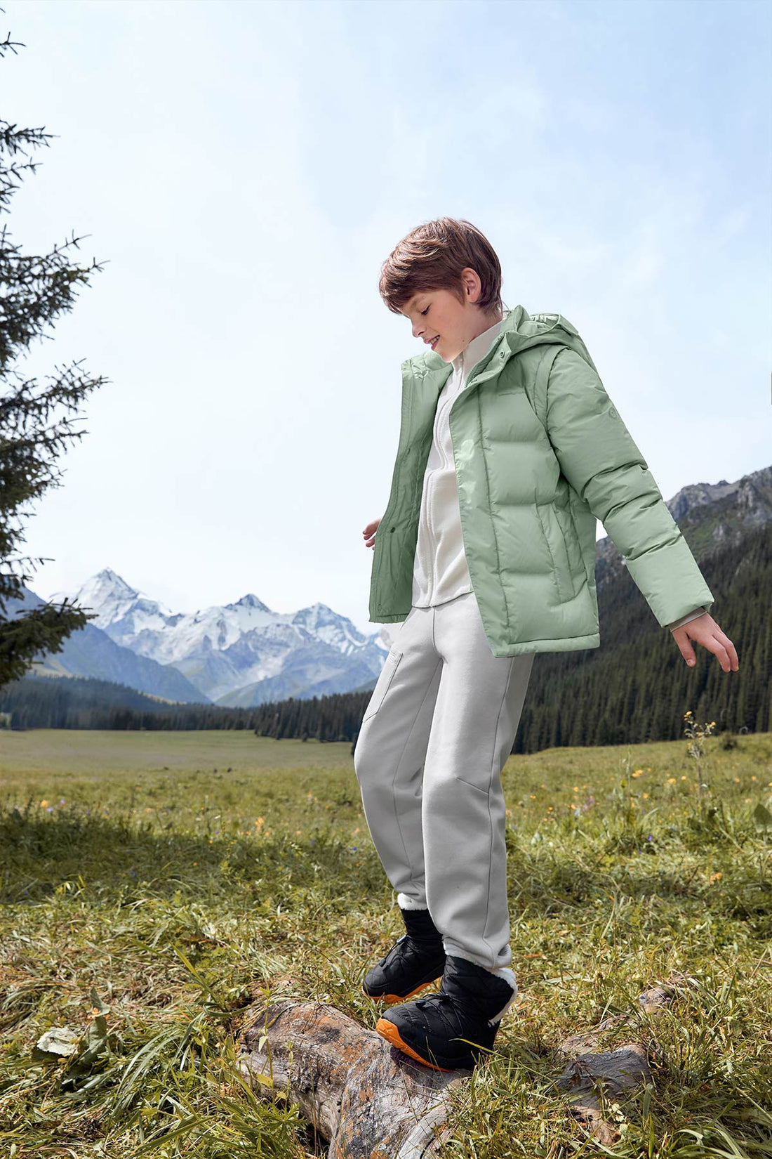 Convertible Down Jacket **Sage**