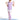 Fairy 2-in-1 Leggings **Color Coral Pink Purple**