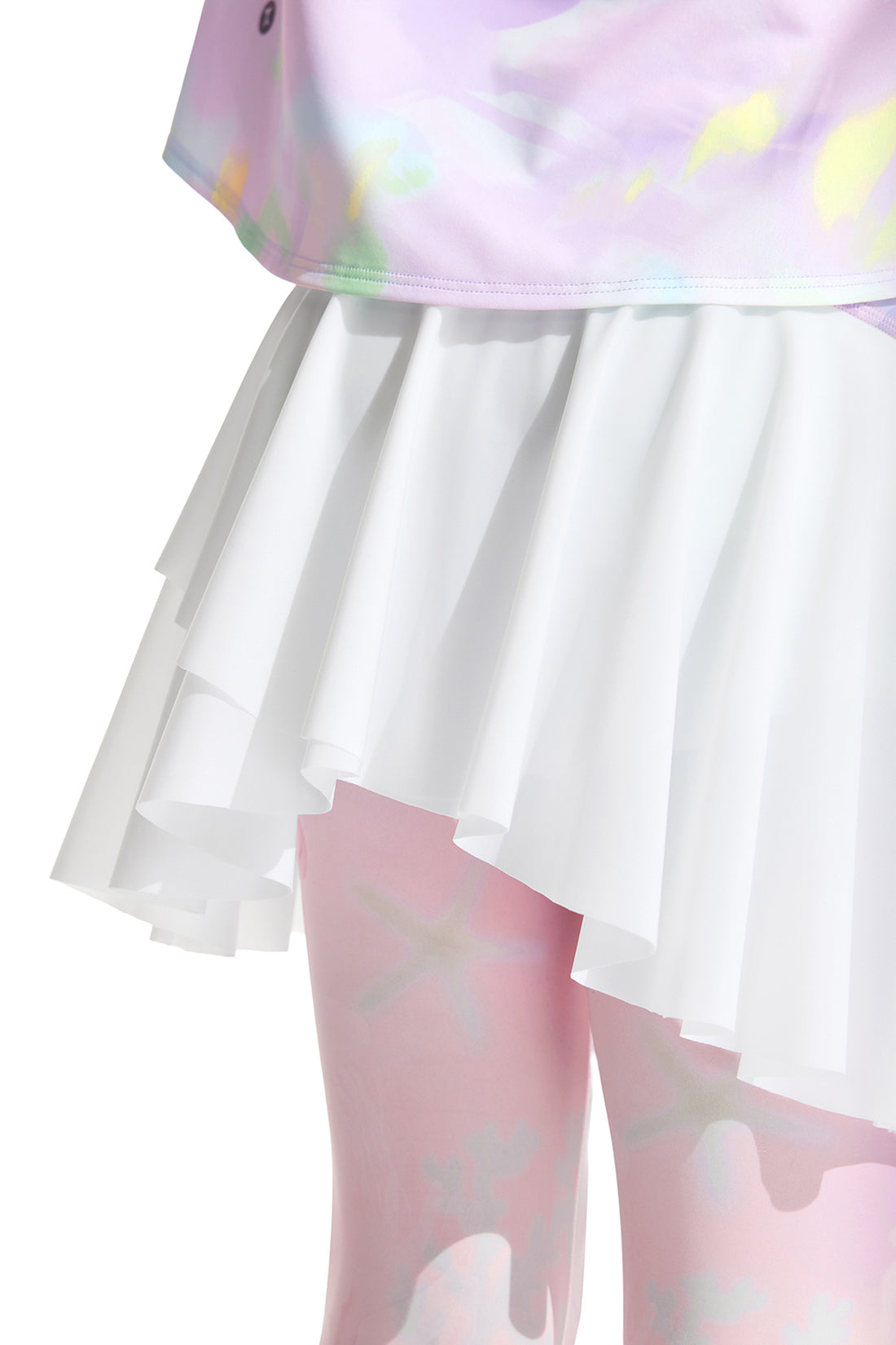 Fairy 2-in-1 Leggings **Color Coral Pink Purple**
