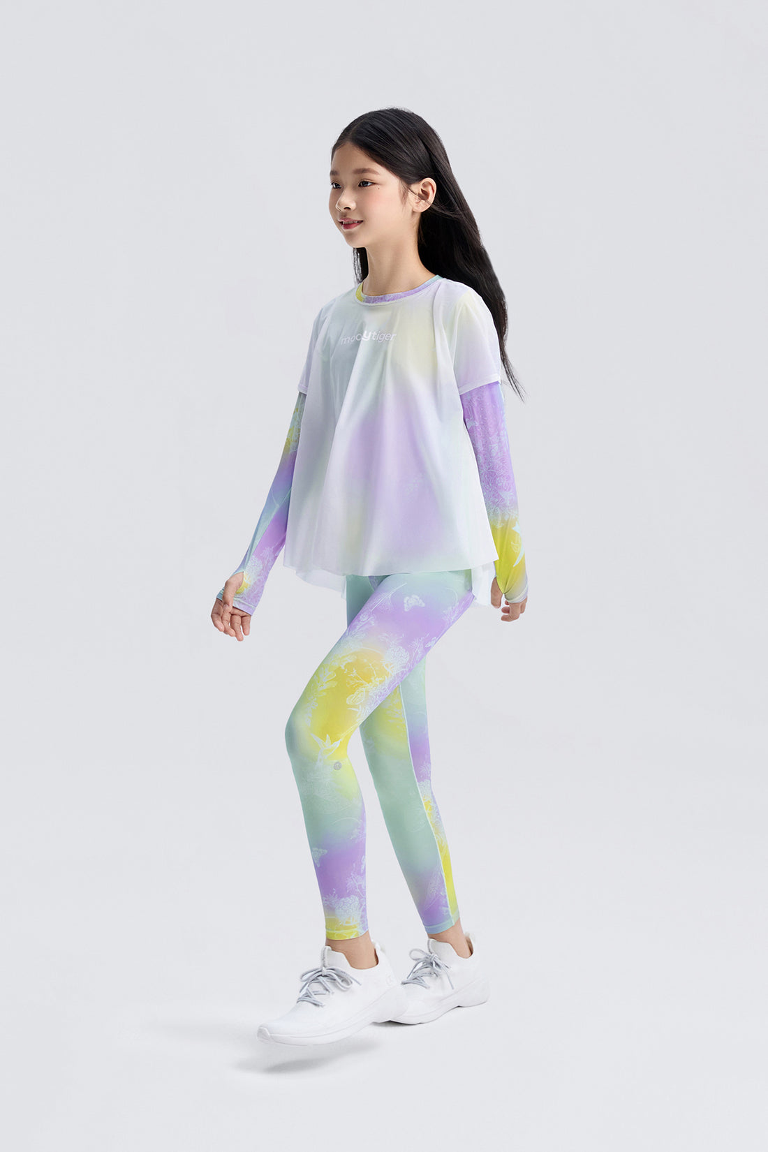 Fairy Long Sleeve Tee **Gradient Buzz Cyan**