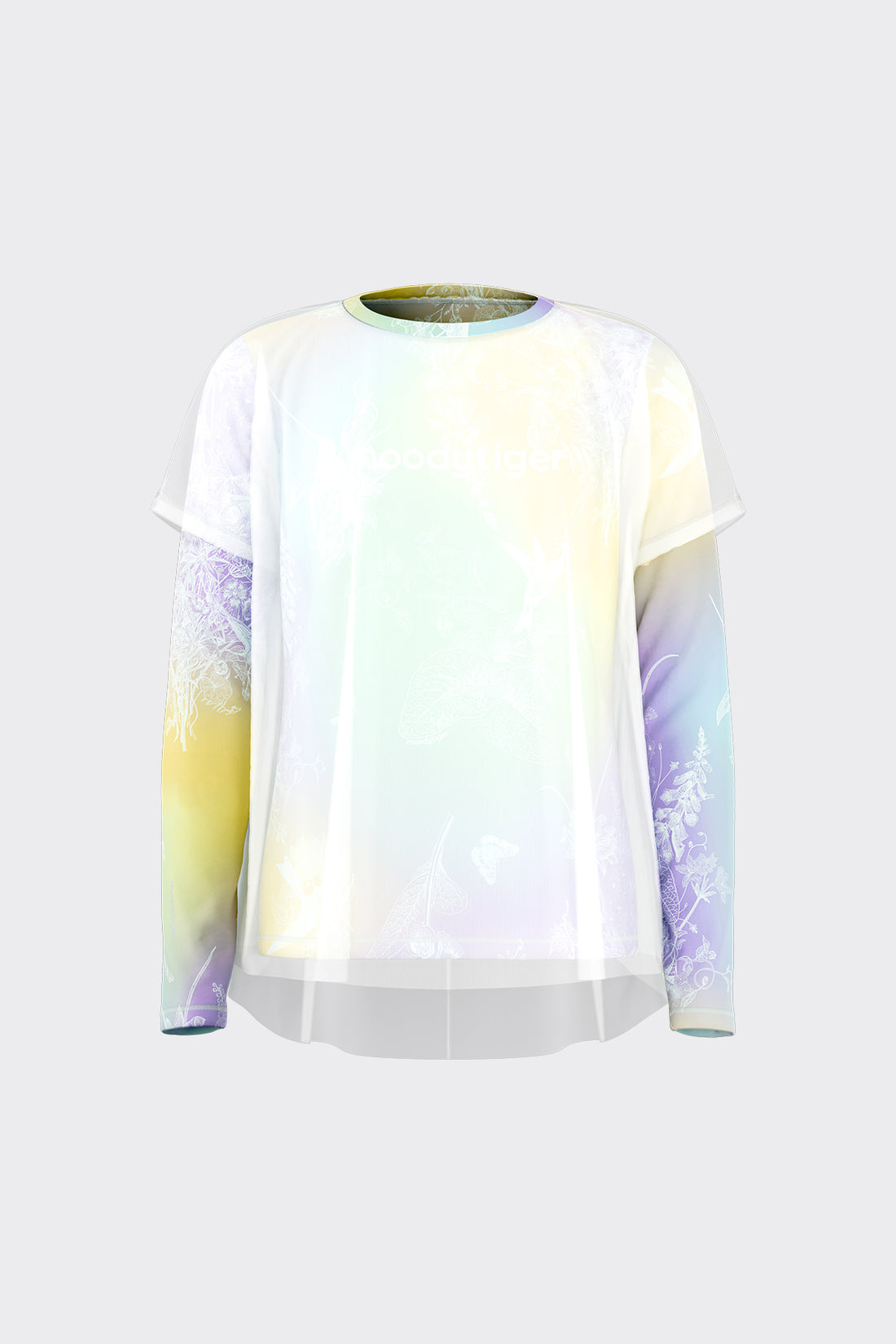 Fairy Long Sleeve Tee **Gradient Buzz Cyan**