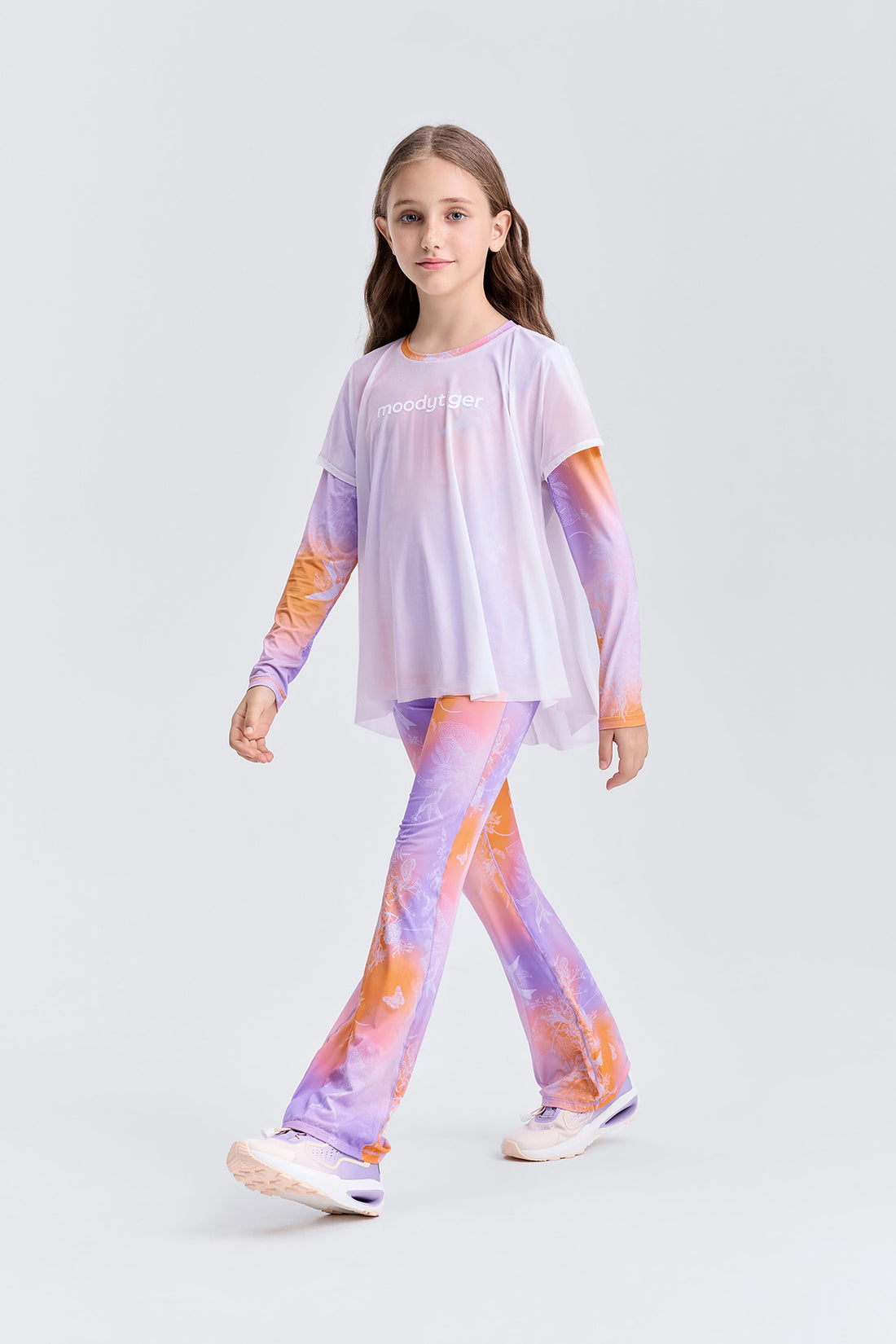 Fairy Long Sleeve Tee **Gradient Buzz Orange**