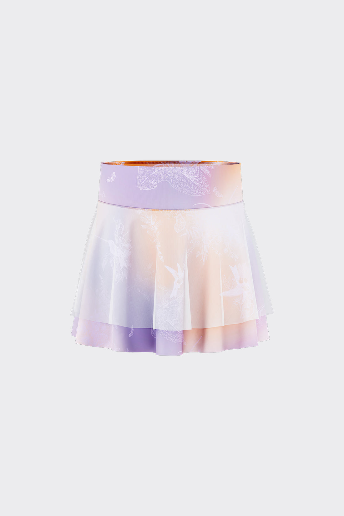 Fairy Printed Skirt **Gradient Buzz Orange**