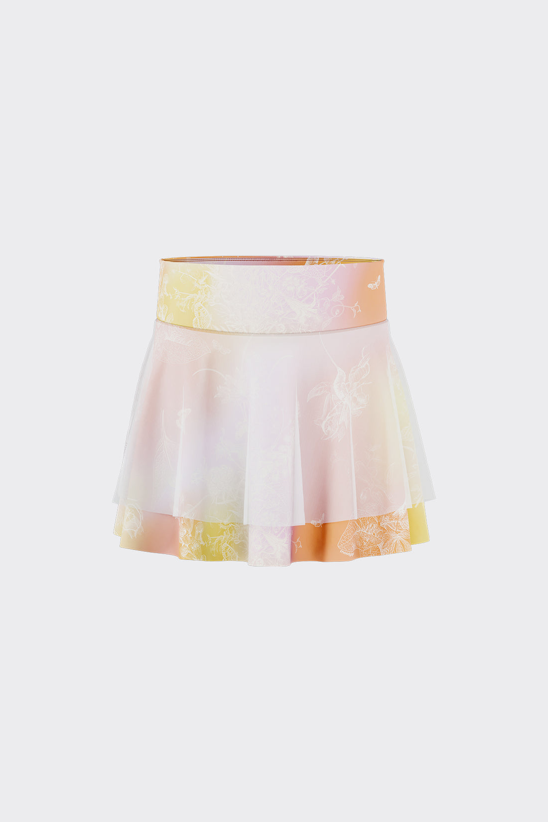 Fairy Printed Skirt **Gradient Buzz Yellow**