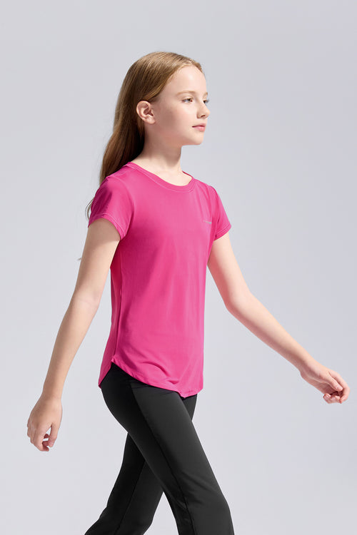 Girl's Lightweight Sports Tee **Cactus Flower**