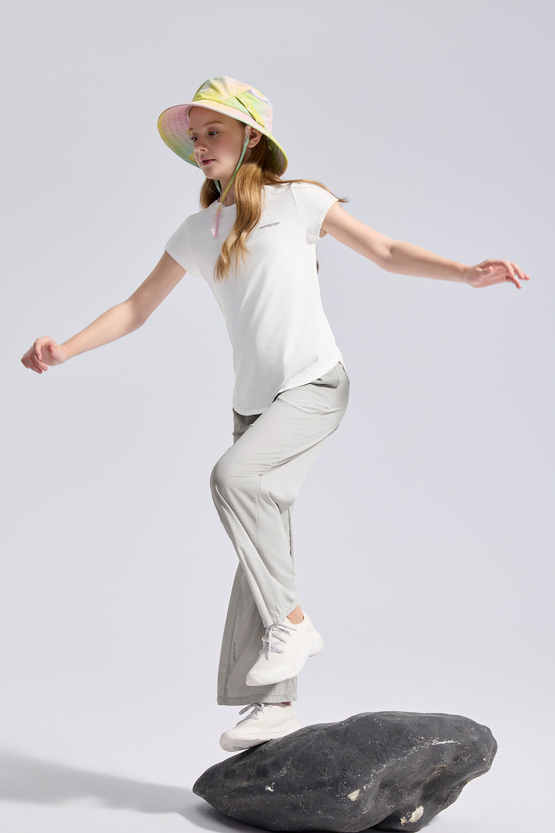 Girl's Lightweight Sports Tee **Cloud Dancer**