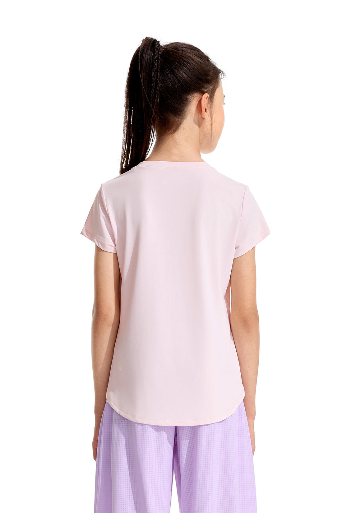 Girl's Lightweight Sports Tee **Rose Quartz**