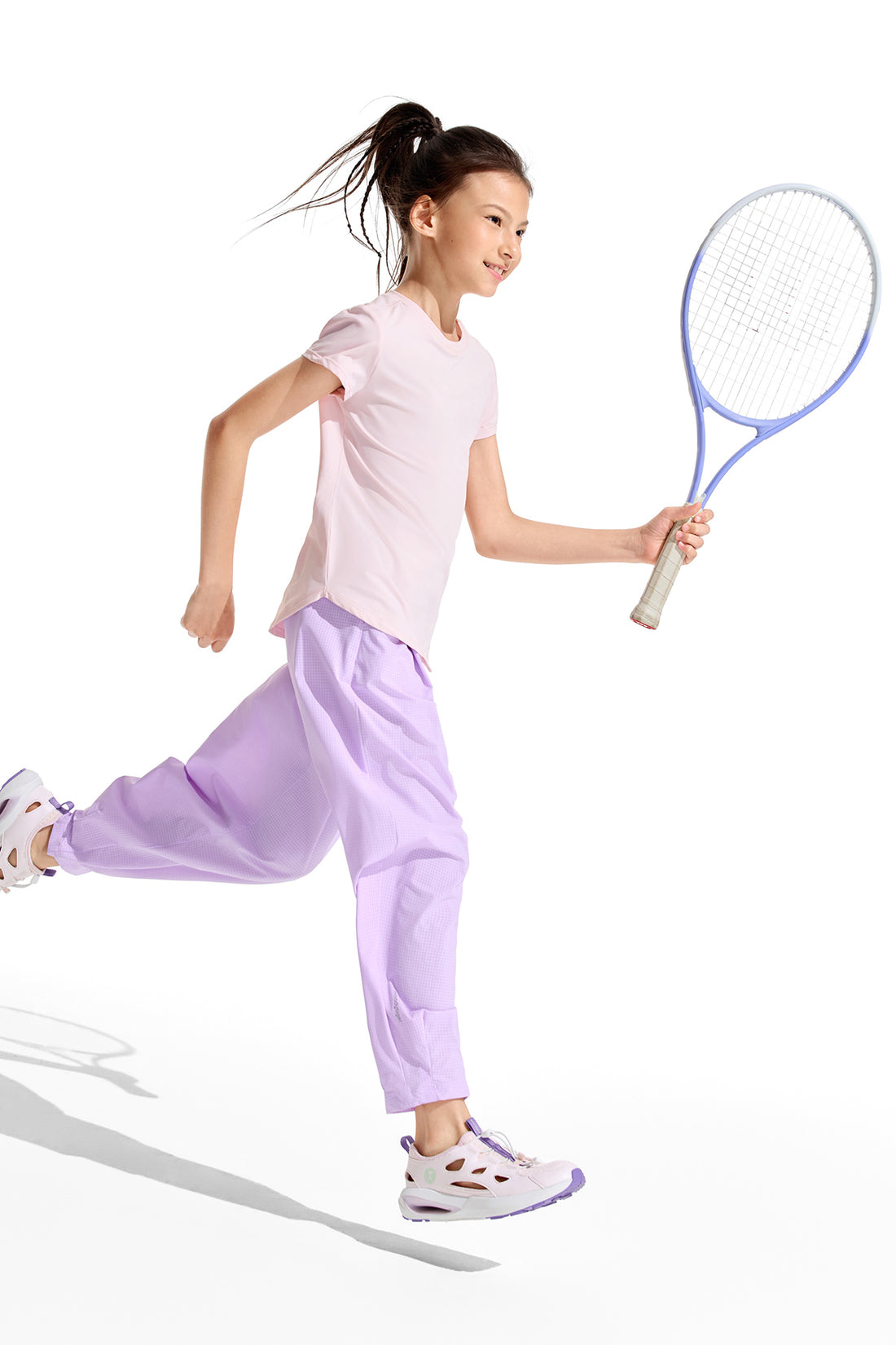 Girl's Lightweight Sports Tee **Rose Quartz**