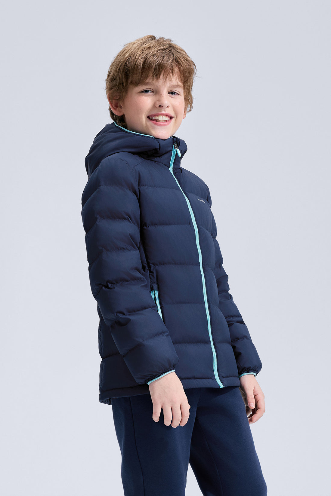 Hooded Down Jacket **Midnight**