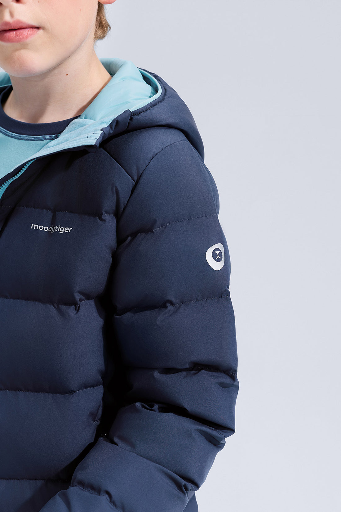 Hooded Down Jacket **Midnight**