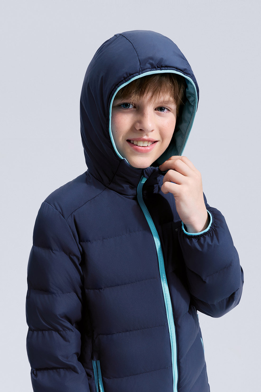 Hooded Down Jacket **Midnight**