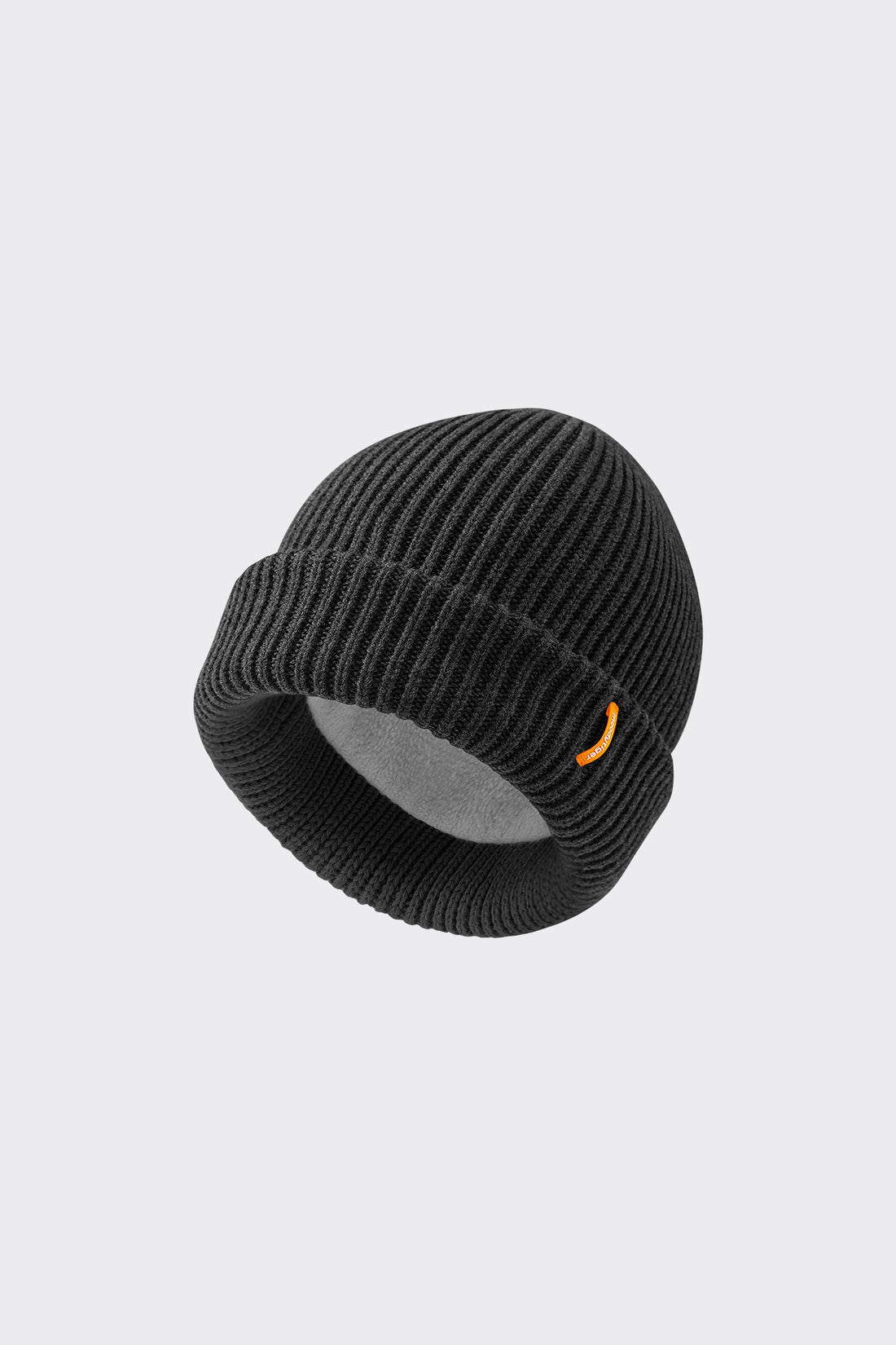 Knit Beanie Hat **Charcoal Black**