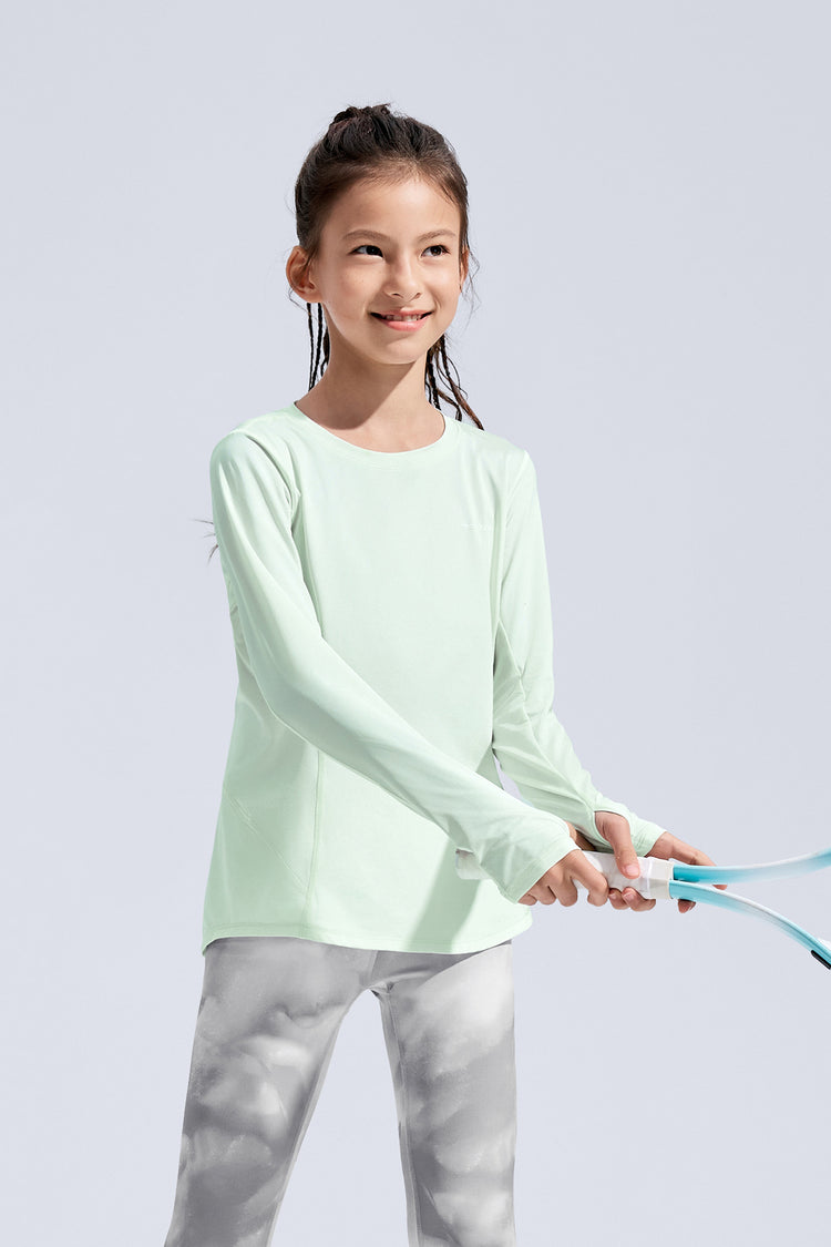 Long Sleeve Sport Tee **Blue Glass**