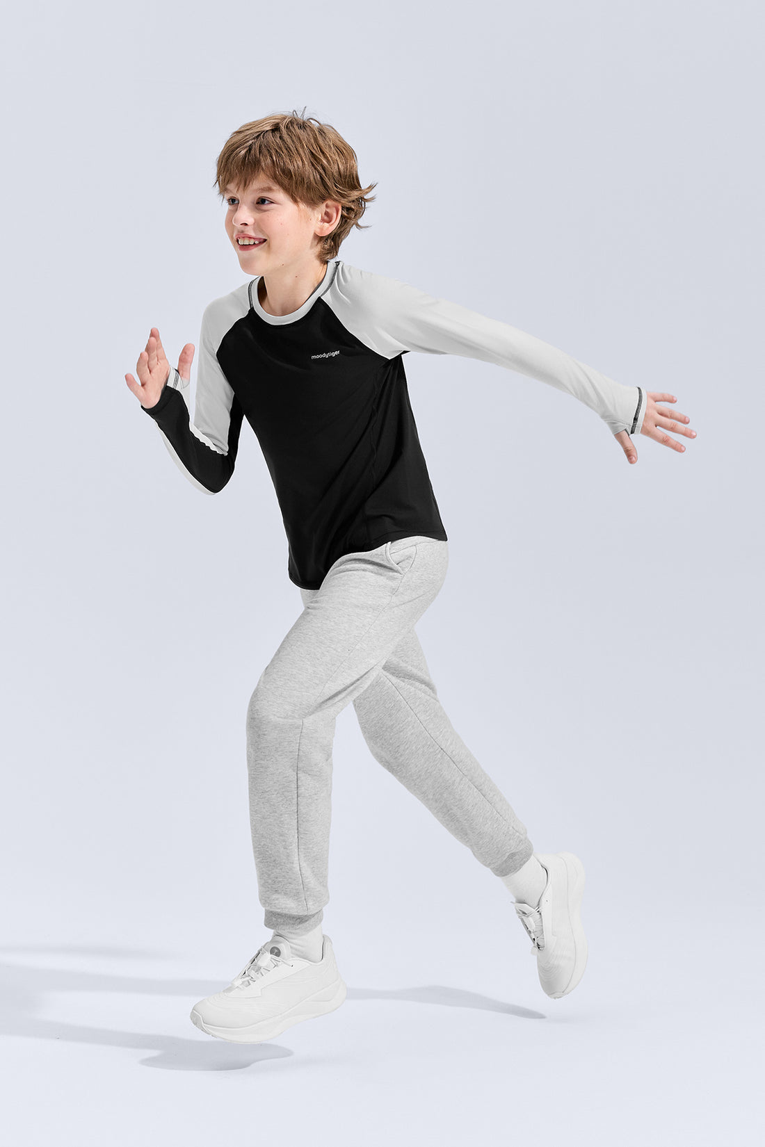 Long Sleeve Sport Tee **Charcoal Black**