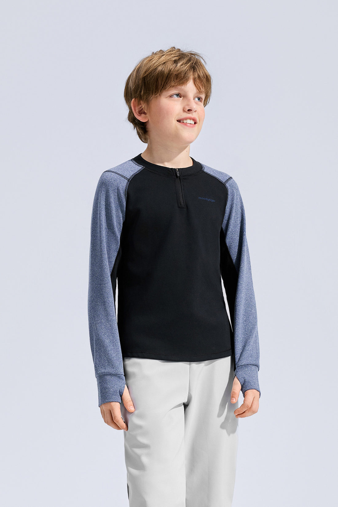 Long Sleeve Sport Tee **Charcoal Black**