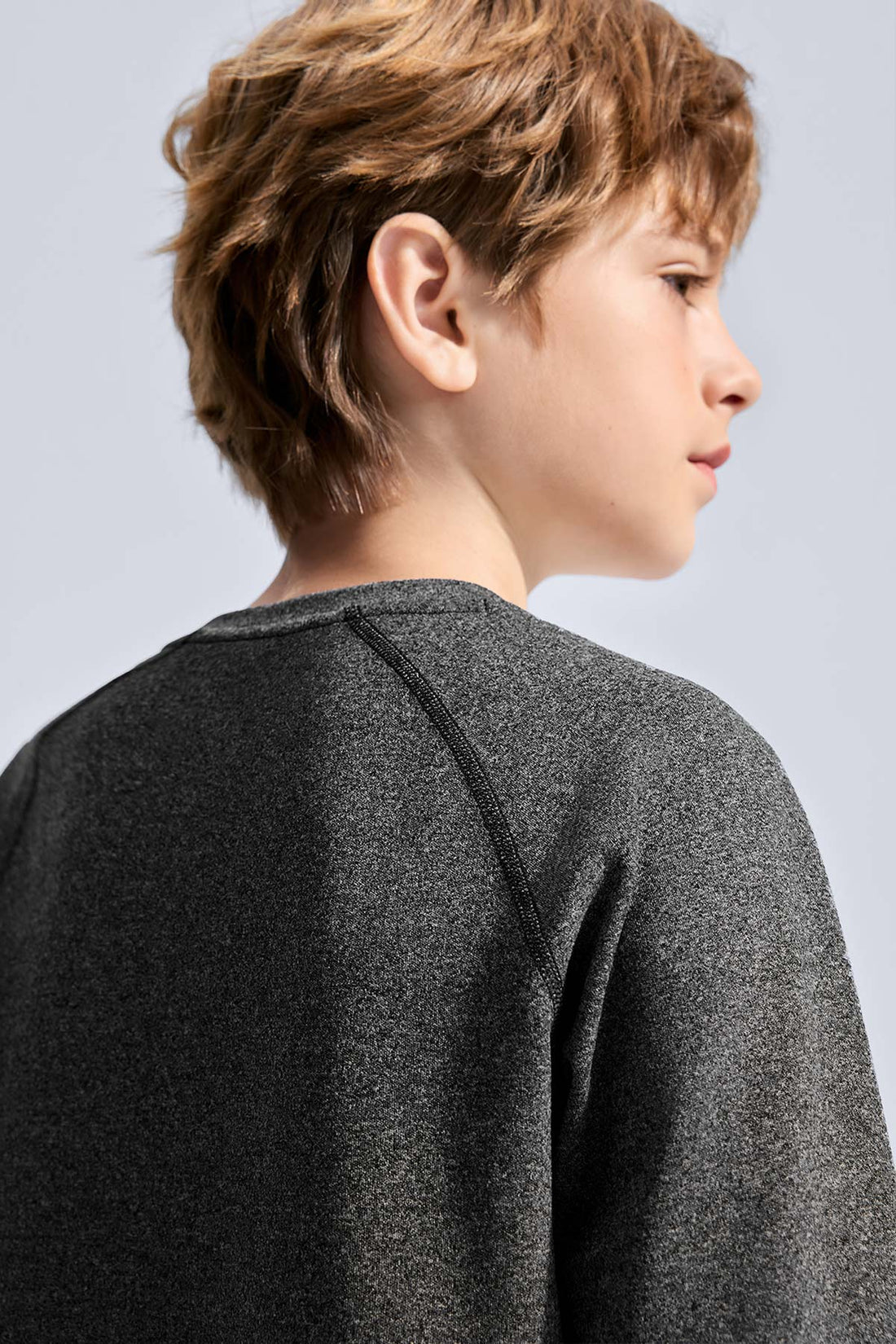 Long Sleeve Sport Tee **Charcoal Black**